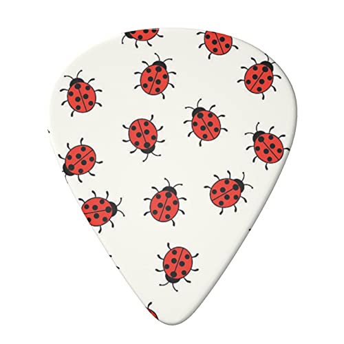 Lot de 6 médiators pour guitare acoustique, guitare électrique, basse, ukulélé Motif moucheté, fin, moyen et épais - Les Beatles, Paul McCartney, John Lennon, RIngo Starr, George Harrison Lot de 6 médiators pour guitare acoustique, guitare électrique, basse, ukulélé Motif moucheté, fin, moyen et épais – Image 4