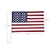 Julysgift Pack of 2 US American Car Flag with Window Clip 17