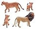 Gemini&Genius Lion Family Toys for Kids, Safari Lion Animal Toy Figures, Wildlife Family Lions Action Figures, Great for Educational Toys, Party Favors, School Projects, Cake Toppers for Kids