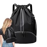 Genérico Mochila con cordón,Bolsa de baloncesto - Bolsas de cuerdas tipo saco con cordón | Mochila deportiva grande, Gymsack de entrenamiento para deportes, gimnasio