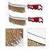 2PCS Stainless Steel Wire Brush Set for Rust Removal and Gap Cleaning, Featuring Non Slip Plastic Handle and Bristles Suitable for Industrial Cleaning