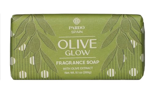 PARDO SPAIN - OLIVE GLOW 260g. Pastilla de jabon de tocador con extracto de oliva.
