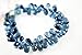 1/2 strand of london blue topaz color tear drops 11x7mm