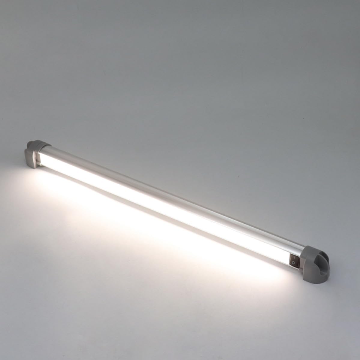 Barra de Luces LED para Interior de Coche y Autocaravana, 60 Leds, 12-24v, 475mm, Ligera Rotación de 180 Grados, Luz Neutra de 4000k para Iluminación