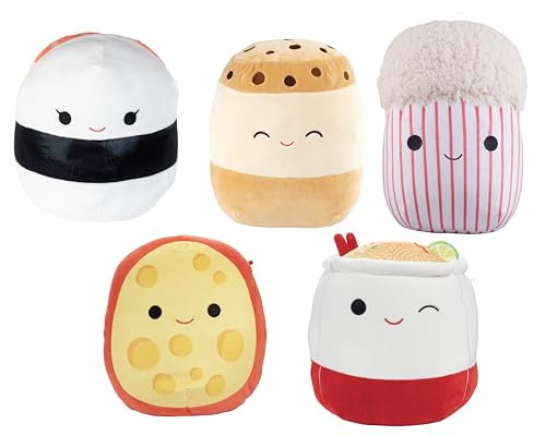 Squishmallows 10" Food Squad 5-Pack Plush Bundle - Official Kellytoy - Collectible Soft & Squishy Food Styles Stuffed Animal Toy - Add to Your Squad - Gift for Kids, Girls & Boys - Set of 5
