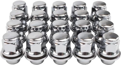 M12x1.25 Lug Nuts with Mag Flat Seat 24 pcs 13/16