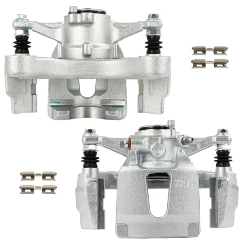 Image of SCITOO 18B5501 18B5500 Rear Left & Right Disc Brake Calipers w /Bracket Fit for Ford for F-150 2015-2017, Single Piston