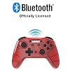 KMD Official Licensed Wireless Pro Controller for Nintendo Switch, PC, MacOS and More - Built in Turbo & Other Features - Red
