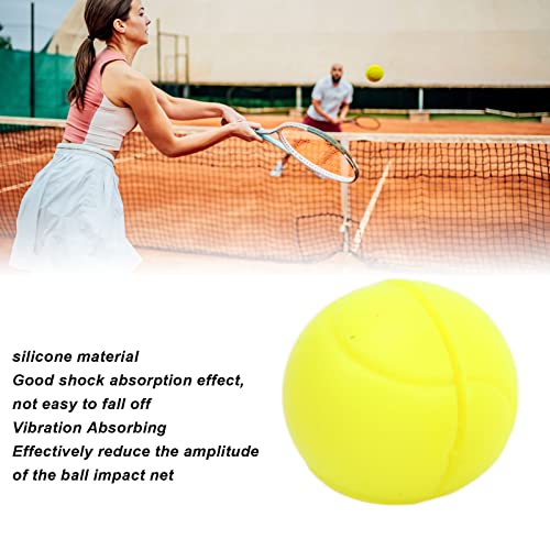 Raquete De Tênis Amortecedor De Silicone Amortecedor Em Forma De Raquete De Tênis Amortecedor De Cor