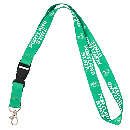 Desert Cactus Portland State University Lanyard Vikings PSU PDX Car Keys ID Badge Holder Keychains Detachable Breakaway Snap Buckle Lanyards (Green)