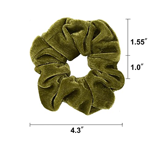 Elastici per capelli in velluto, 36 pezzi