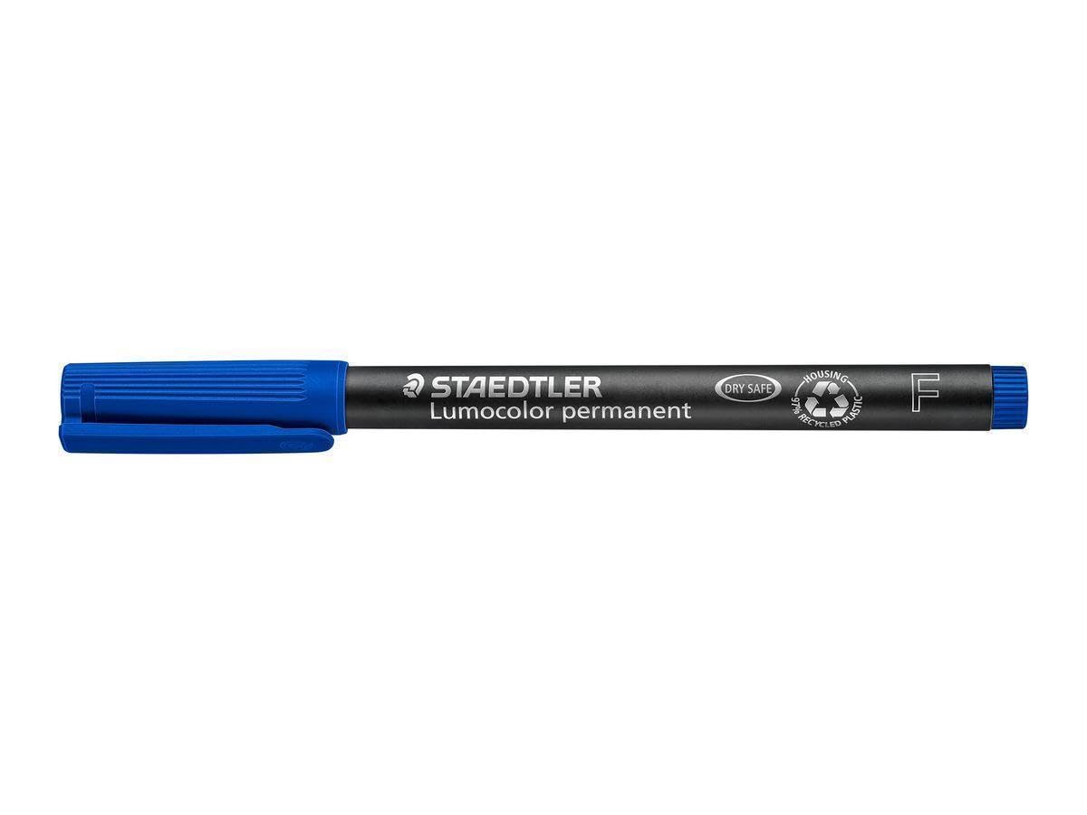 STAEDTLER Lot de 12 Lumocolors marqueur permanent 318F, bleu
