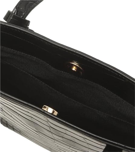 Ladies Leather Crocodile Print Shoulder Slant Cross Large Capacity Bag4