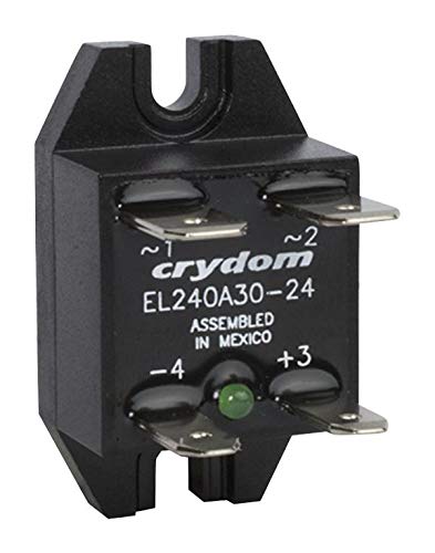 SENSATA/CRYDOM EL240A30-05 - SOLID STATE RELAY, 30A, 4-8VDC, AUTOMATIC, PANEL MOUNT, QUICK CONNECT, SPST-NO
