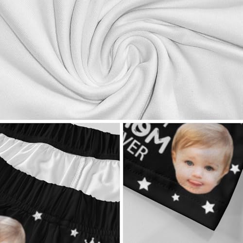 YESCUSTOM Custom Face Pajama Pants for Dad Mom, Personalized Photo Pajama Trousers PJ Bottoms Gift for Father's Mother's Day3