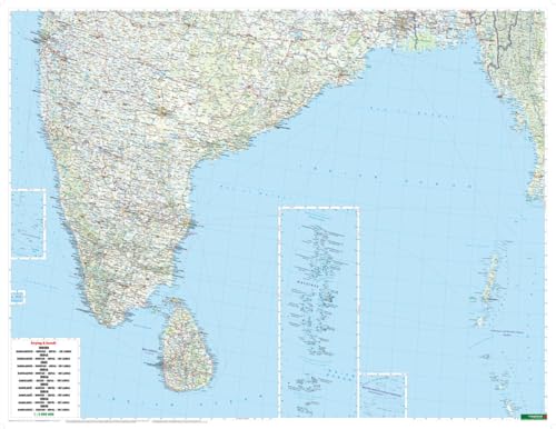 India - Nepal - Bangladesh f&b (r): Wegenkaart 1:2 750 000