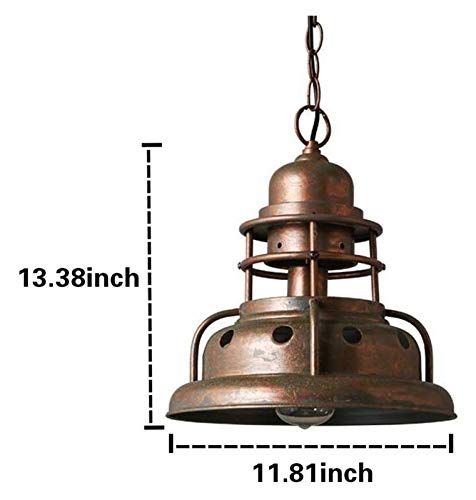 Vintage hanglamp plafond opknoping lamp retro e26 ijzeren metalen industriële lamp armaturen voor keuken thuis… - Afbeelding 4