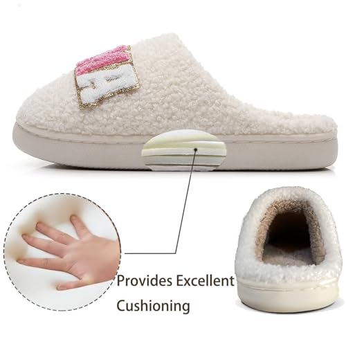 Afellicy Halloween Slippers for Women Holiday Gifts House Home Bedroom Slipper Memory Foam Retro Indoor Outdoor Shoes3