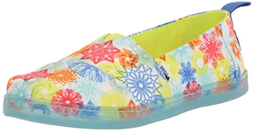Image of TOMS Kids Tiny Foil Unicorn Tie-Dye Knit Alpargata (Toddler /Little Kid)