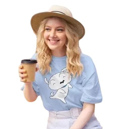 Typographic Printed Oversized Women Cotton Blend Short Sleeve Round Neck Casual All Season Graphic T Shirt Top Daily Use
