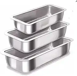 Jogo de 3 Forma Assadeira Pao Caseiro Cuca Bolo Ingles Gelo n 1/2/3 Aluminio