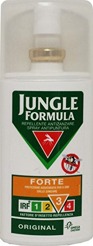 6 x JUNGLE FÓRMULA Repelente Pulsera antimosquito Spray Fuerte 75 Ml