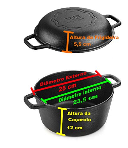 Forno Holandês 5L / 250 mm - Alça de Ferro