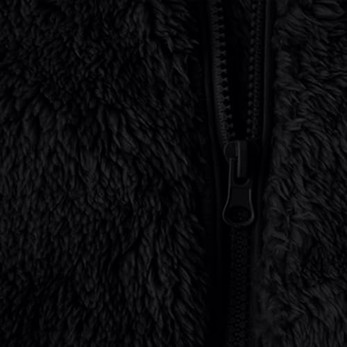 Boys Girls Fleece Vest Jacket Kids Fuzzy Vest Coat Zip Up Stand Collar Sherpa Winter Warm Waistcoat with Pockets3