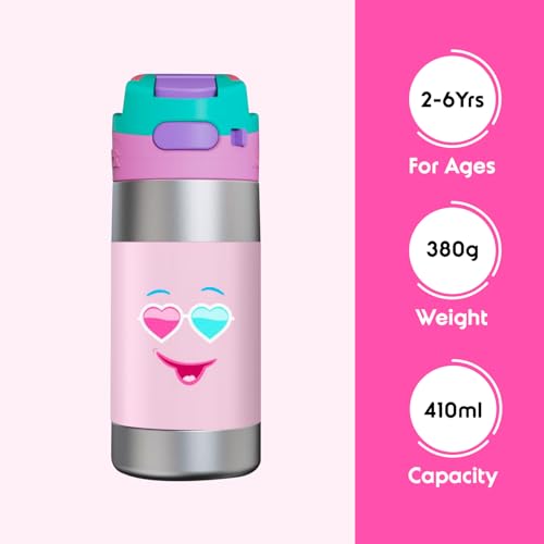 Image of rabitat CLEAN LOCK Thermosteel Water Bottle Diva 410 ml - 2 years brand warranty | stainless steel water bottle | steel bottle | water bottle steel