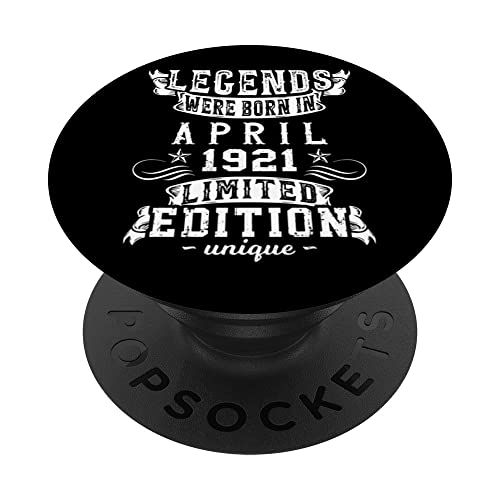 Cumpleaños Abril 1921 Edición Limitada Regalo April PopSockets PopGrip Intercambiable