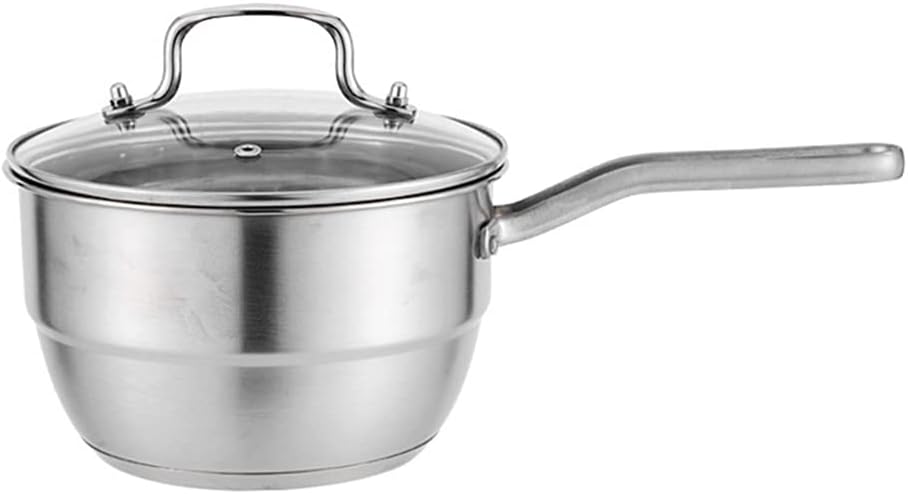 Stainless Steel Saucepan Nonstick Milk Pot Heat- Resistant Pasta Pot Melting Pot Kitchen Cookware for Baby Food Noodle Soup Milk