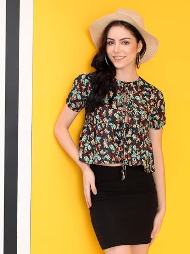Image of KOTTY Women's Floral Regular Fit Fashion Vest