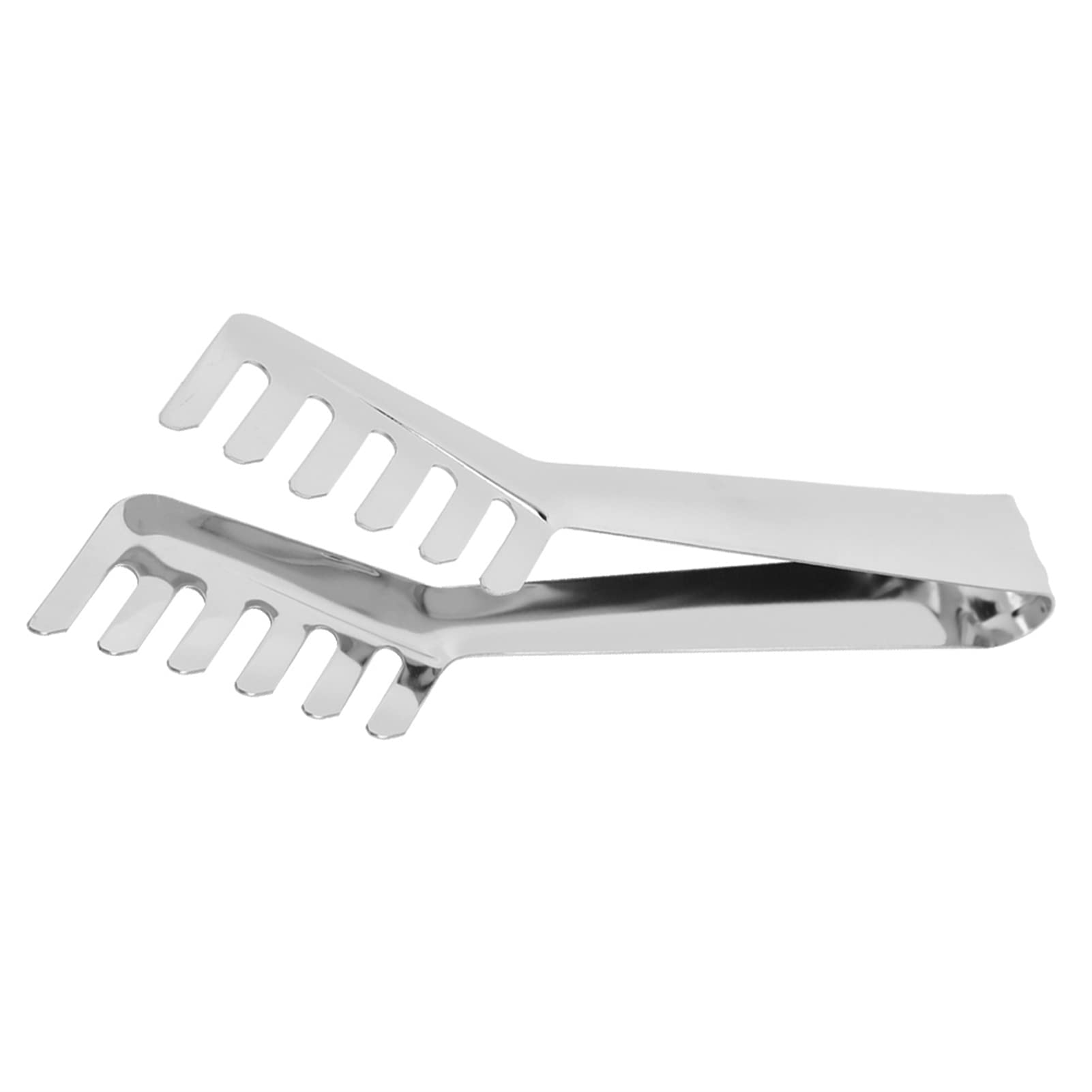 Herchr Silver 8.7Inch Kitchen Tongs,Cooking Tongs Stainless Steel Non Stick Barbecue Tongs For Salad,Bbq,Serving,Buffet,Food Tong Pasta Serving Tongs Spaghetti Tongs