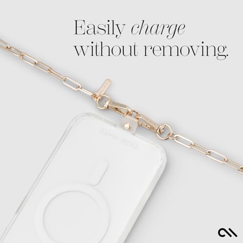 Case-Mate Crossbody Phone Lanyard/Chain - Hands-Free Strap - Gold - image 7