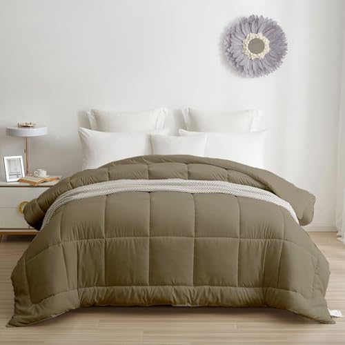 Image of Razzai All-Season Comforter 110 GSM | Super Soft & Lightweight Comforter Double Bed Comforter (90 inch x 100 inch Inches /228cm x 254cm) - Double Bed Comforter | Beige