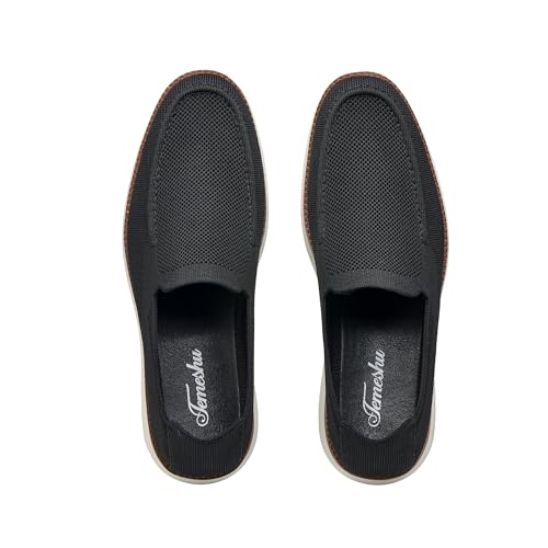 Temeshu Mens Slip-on Penny Loafers Casual Stretch Comfortable Light-Weight Shoes DS273