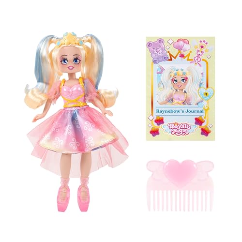 Image of Royale High 9 inch Fashion Doll - Raynebow The Light Fairy, Series 2 - Fairy Journal, Comb, and Virtual Item Code Included - Ages 5+
