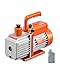 Produktbild VEVOR Vakuumpumpe, 6 CFM, HVAC 2-stufige Drehschieber-Vakuumpumpe, für R134a R22 R410a-Systeme, Auto-AC-Vakuumpumpen-Kit mit Ölflasche, für die Harzentgasung zur Wartung von Autoklimaanlagen
