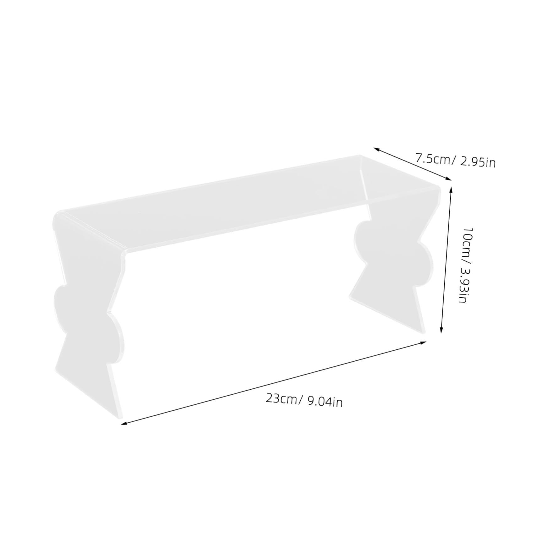 HOMSFOU Figurine Display Stand Acrylic Riser Cupcake Rack for Models Collections Easy to Clean