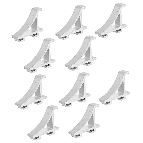 FIXOSHEE 10Piezas Clip de Estante de Congelador Soporte de Refrigerador de Instalar Abrazadera de Estante Resistente y Segura Frigoríficos Domésticos