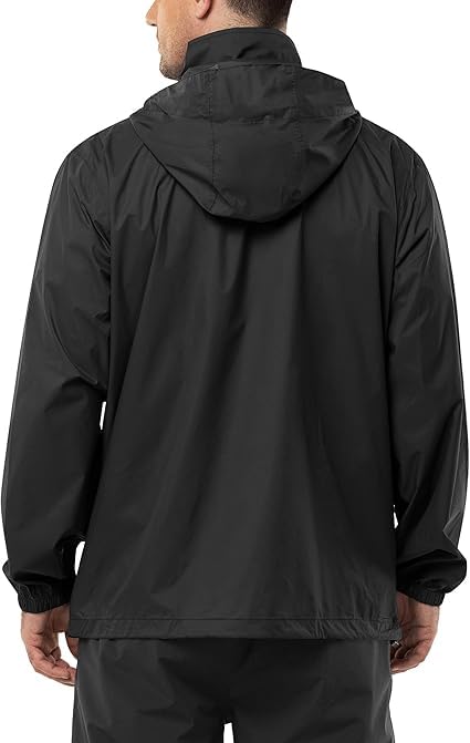 4v1 Raincoat for Men Waterproof | Men Rain Jacket Hooded Windproof Lightweight | Full-Length Breathable All-Season Rain Wear | Bike Riding, Motorcycle, Cycling|M4-picture-13