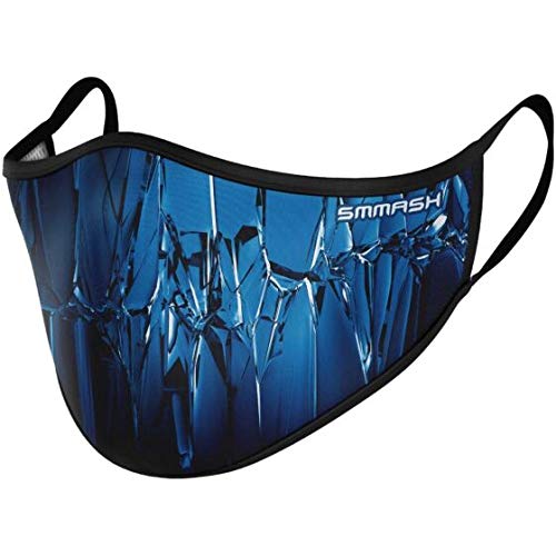 Preisvergleich Produktbild SMMASH Mundschutz Maske Wiederverwendbar, Hochwertiges Gesichtsmaske Waschbar, Multifunktional Trainingsmaske für Radfahren, Laufen, Staubschutzmaske für Damen, Herren, Größe L / XL