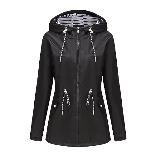 Manteau de pluie pour femme grande taille contre le vent froid