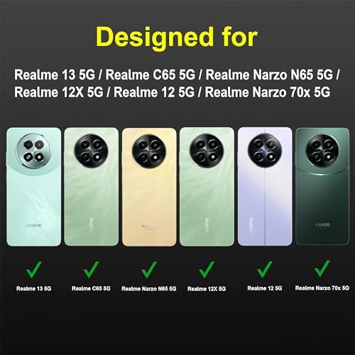Image of Zapcase Back Case Cover for Realme 13 5G | Compatible for Realme 13 5G Back Cover | Liquid Silicon Magic Case with Camera Protection | Black