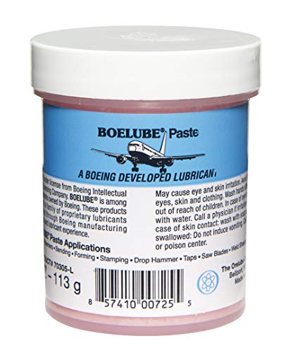 Boelube Paste 70305-L-001-1 - High Performance Synthetic Lubricant for Minimum Quantity Lubrication (MQL) Application | Industrial Lubricant Multi Use Pink Hard Paste - 4 Oz