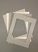 Pack of 10 8x10 Picture Mats, 5 Beige Colors, with White Core Bevel Cut for 5x7 Pictures