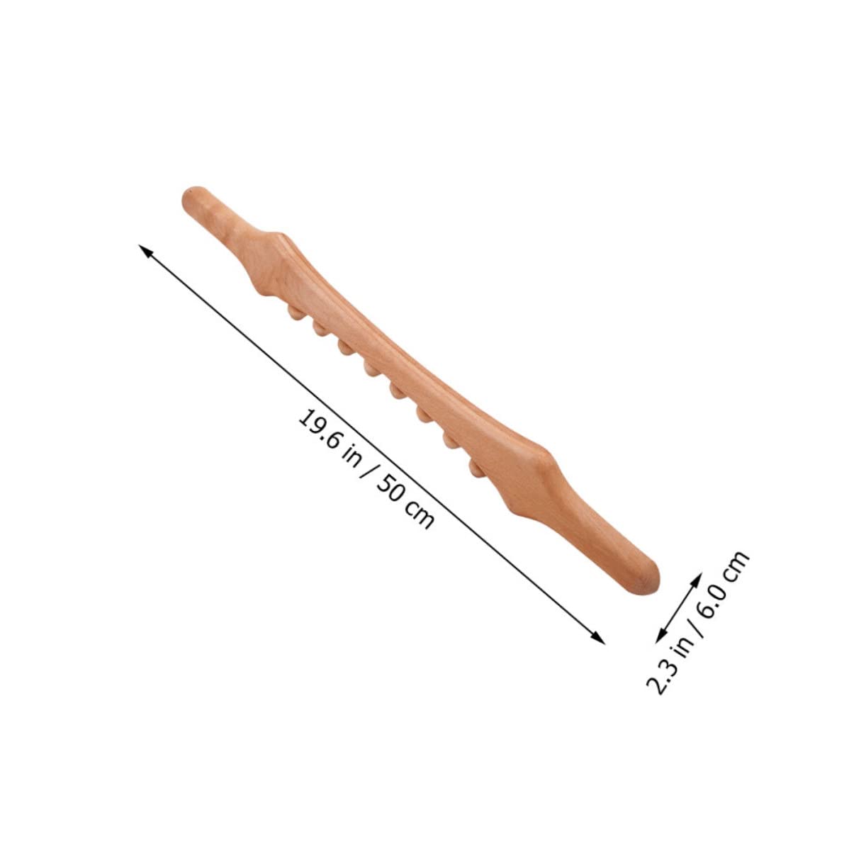 TOVINANNA Wooden Massage Stick for Reduction Multi-Function Trigger Point Massager Lower Back Massager Roller for Health