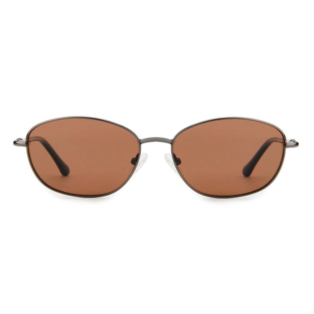 Gafas de sol elípticas de metal con protección UV para conducción al aire libre
