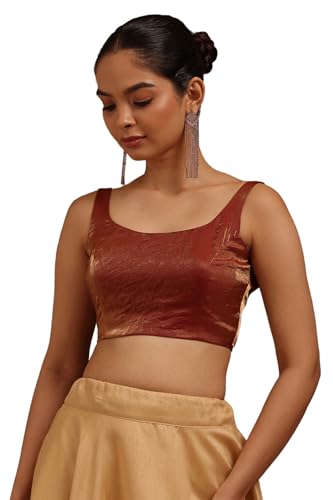 Image of Soch Women's Glass Tissue Sleeveless Blouse