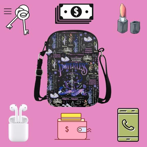 TSOTMO Romantasy Gift for Book Lovers Bookworms Gift Bookish Crossbody Bag for Fan Book Lover Book Nerds3